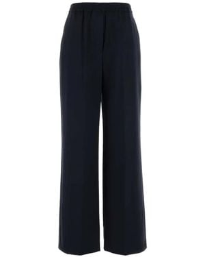 Weekend by Maxmara Mallo Wool Trousers - Blue