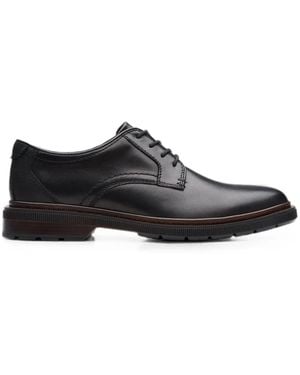 Clarks Burchill Derby Shoes - Black
