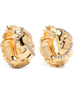 Missoma X Lucy Williams Waffle Hoop Earrings - Metallic