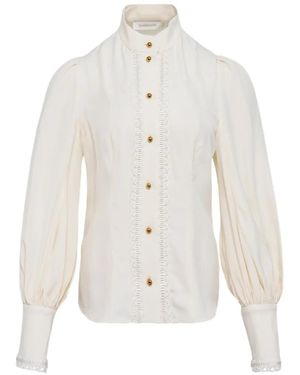 Zimmermann Trim Utility Blouse - White