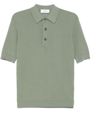 Lardini ワッフルニット ポロシャツ - グリーン