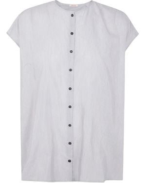 Apuntob Button-up Short-sleevet-shirt - ブルー