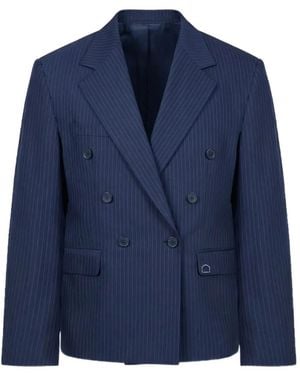 RETERNITY Signe Pinstripe Blazer - Blue