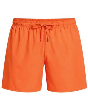 Emporio Armani Drawstring-Waist Swim Shorts - Orange
