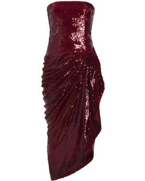 Cinq À Sept Vestido Shea Midi Con Lentejuelas - Morado