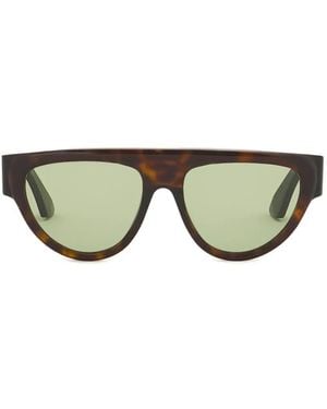 Marni Full-Rim Flat-Top Sunglasses - Green