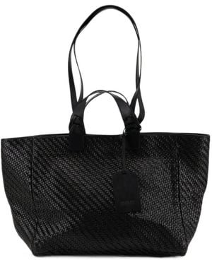 IBELIV Medium Elmio Interwoven Shoulder Bag - Black