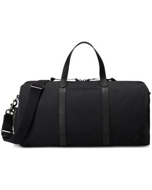 Polo Ralph Lauren Logo Engraved Canvas Holdall - Black