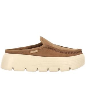 HEYDUDE Austin Platform Slip-On Loafers - White