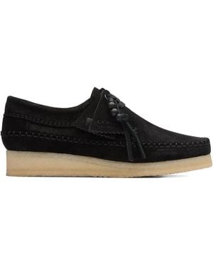Clarks Weaver "Black" derby shoes - Negro