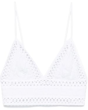 Charo Ruiz Top Corto Abelle - Bianco