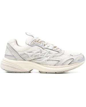 Amiri Baskets M-Tech En Cuir Métallisé - Blanc