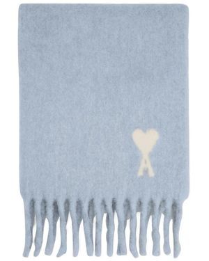 Ami Paris Off Ami De Coeur Sjaal - Blauw