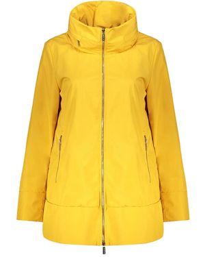 Moorer Abrigo Impermeable Con Capucha - Amarillo