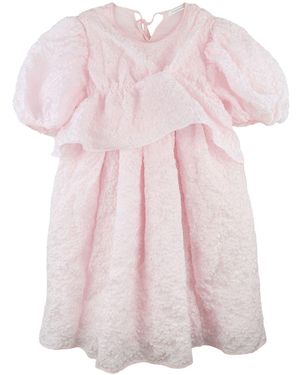 Cecilie Bahnsen Puff-Sleeve Flared Day Dress - Pink