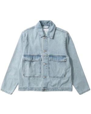 Dean Edmonds Dean Graphic-Print Denim Jacket - Blue