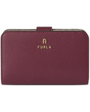Furla Medium Camelia Leather Wallet - Purple