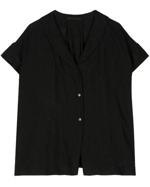 Forme D'expression Camisa con cuello esmoquin - Negro