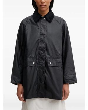 Barbour Wren Waxed Jacket - Black