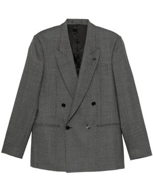 Lardini Double-Breasted Blazer - Grey