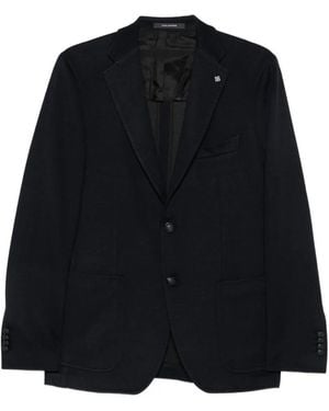 Tagliatore Single-Breasted Buttoned Blazer - Black