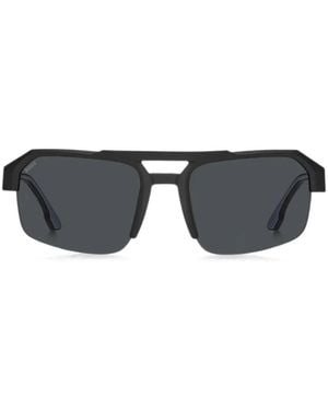 BOSS Sunglasses With Temple Insert And Logo - Black