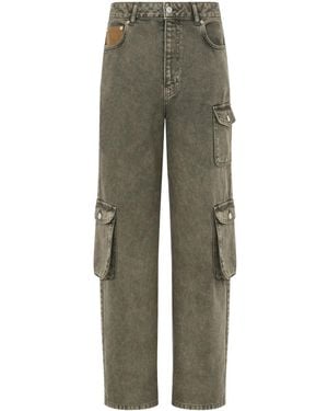Moschino Straight-Leg Cargo Jeans - Green