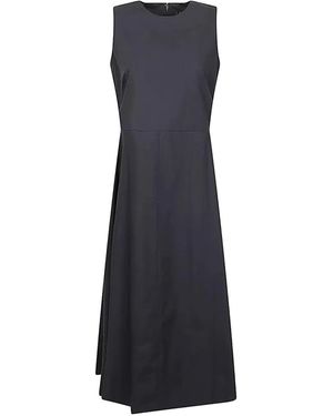 mizuiro ind Sleeveless Flared Dress - Blue
