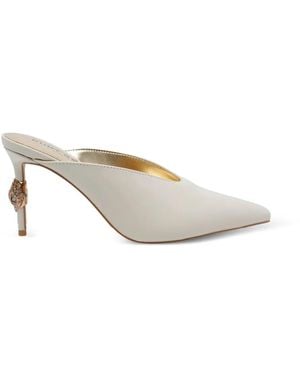 Kurt Geiger Eagle Pointed-Toe Mules - White