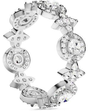 Apm Monaco Anillo Météorites Con Detalles De Cristal - Blanco
