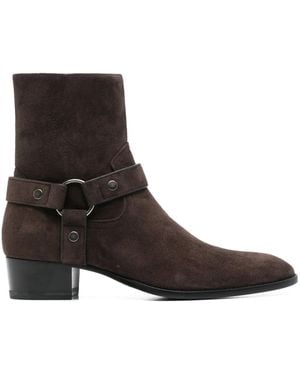 Saint Laurent Mm Wyatt Laarzen - Bruin