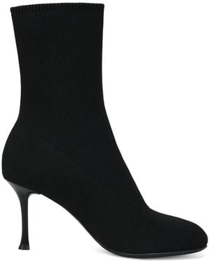 POTAMY X Hanna Schönberg Knit Stiletto Ankle Boots - Black