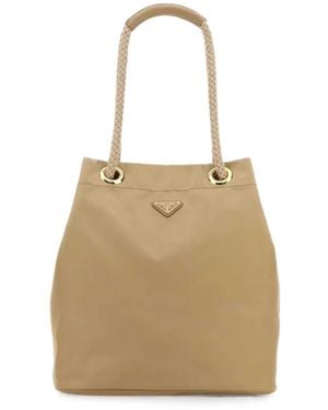 Prada Borsa A Secchiello Re-Nylon Mariner - Neutro