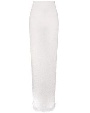 Paris Georgia Basics Popcorn Maxi Skirt - White