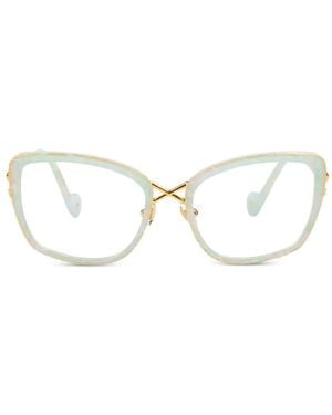 Anna Karin Karlsson Lunettes De Vue Lacroix À Monture Papillon - Blanc