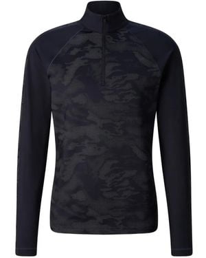 Bogner Fire + Ice Premo Reflective-Print Performance Top - Blue