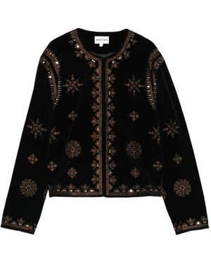 Antik Batik Illuminato Embroidered Jacket - Black