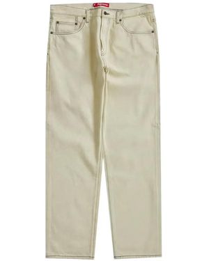 Supreme Straight-Leg Jeans - Natural