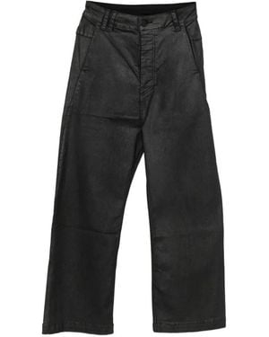 Thom Krom Coated Straight-Leg Pants - Black