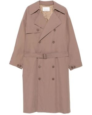 Frankie Shop Trench Doppiopetto Con Cintura - Neutro