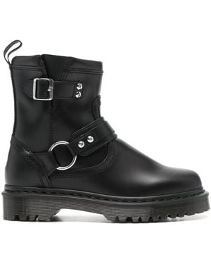 Dr. Martens Buckled Ankle Boots - Black
