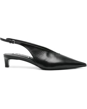 Jil Sander 35Mm Pumps Aus Lackleder - Schwarz