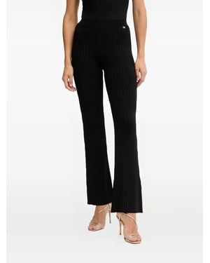 MARCIANO BY GUESS Janet Ribbed Logo Trousers - Black