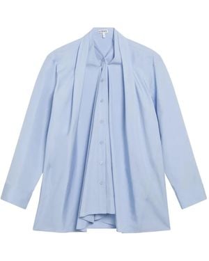 Loewe Drapiertes Hemd - Blau