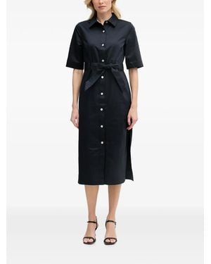 Barbour Sloane Belted Button-Down Midi Dress - Black