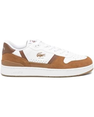 Lacoste T-Clip Set Leather Trainers - White
