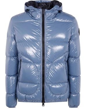 Herno Hooded Quilted Jacket - Blue