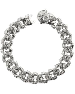 Emanuele Bicocchi Flourish Curb-Chain Bracelet - Metallic