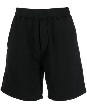 DSquared² Logo-print Cotton Shorts - Black