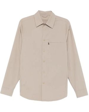 Aspesi Chemise À Poche Zippée - Natural